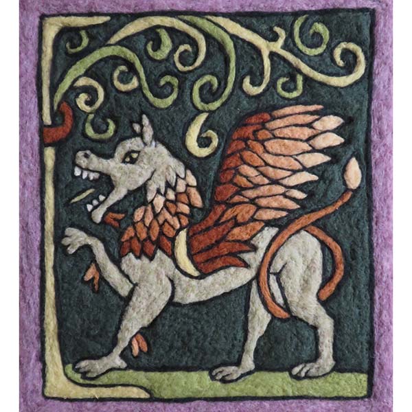 Tapestry Felting Kit - Medieval Gryphon