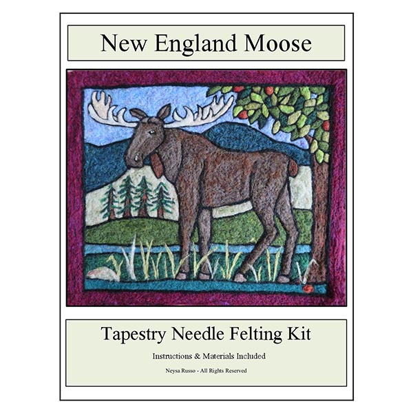 Tapestry Felting Kit - New England Moose - Package