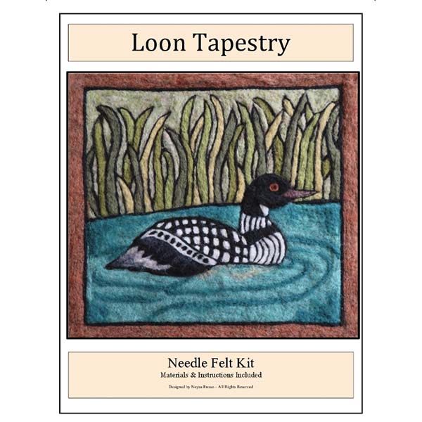 Tapestry Felting Kit - Loon - Package