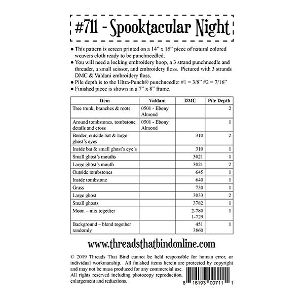 Punch Needle Pattern - Spooktacular Night