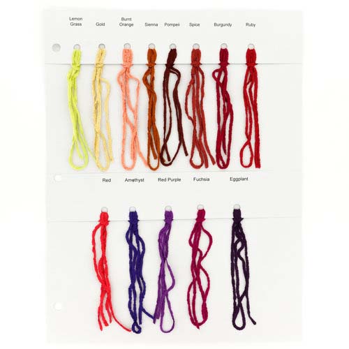 Rayon Chenille Yarn Color Card 3