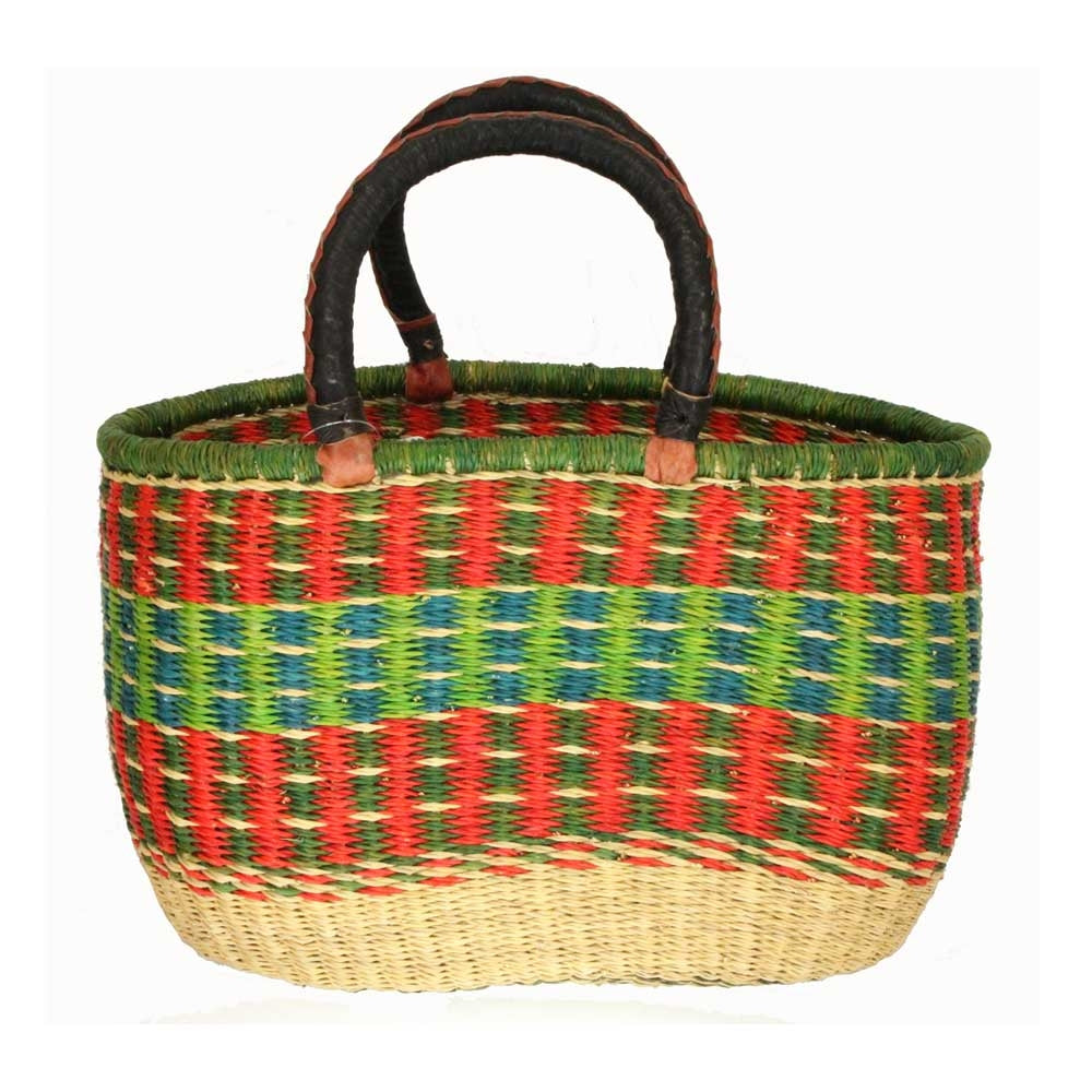 African Fair Trade Basket - Oval - 0871242001434