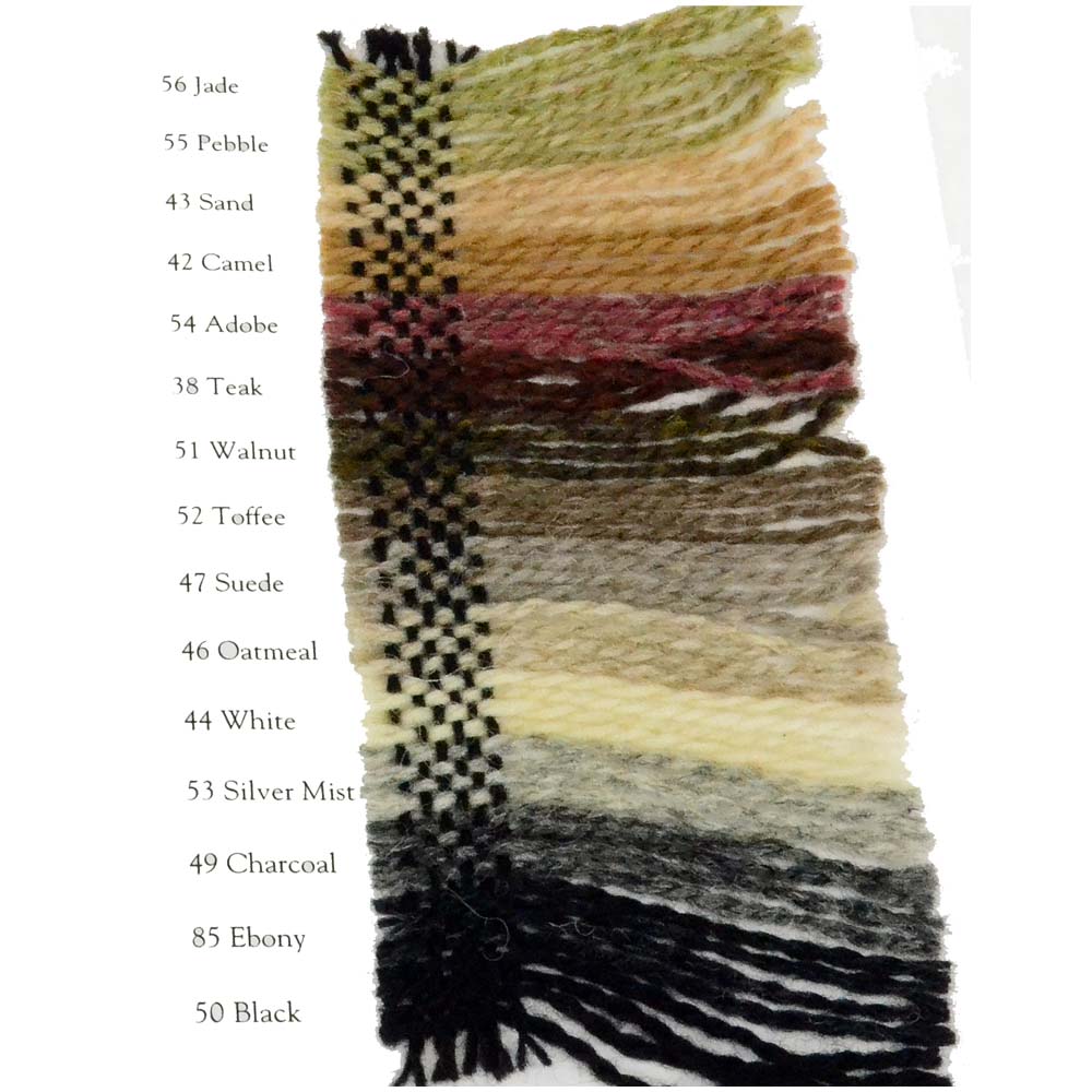 Harrisville Wool Yarn Color Card - Browns