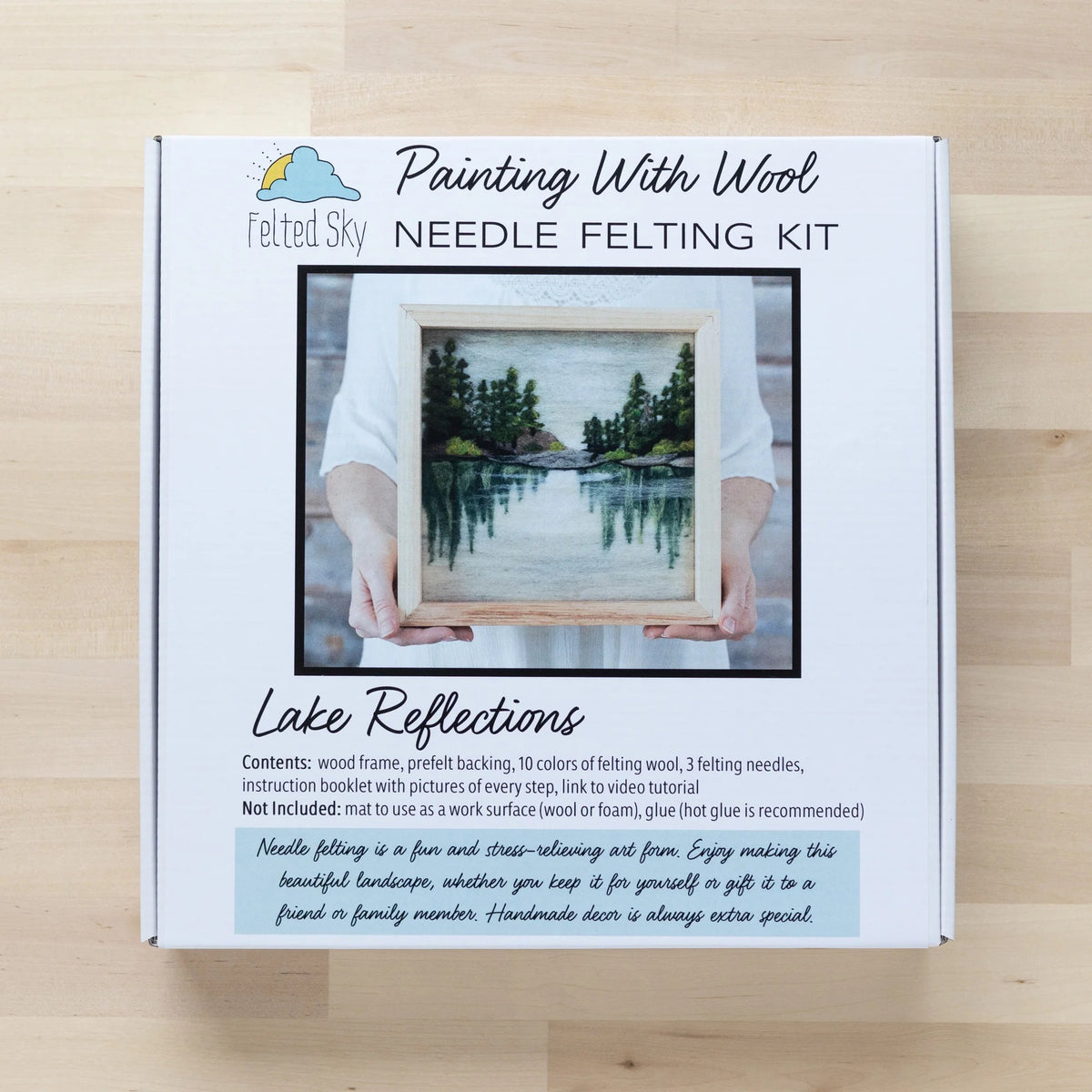 Painting with Wool - Lake Reflections - Packaging