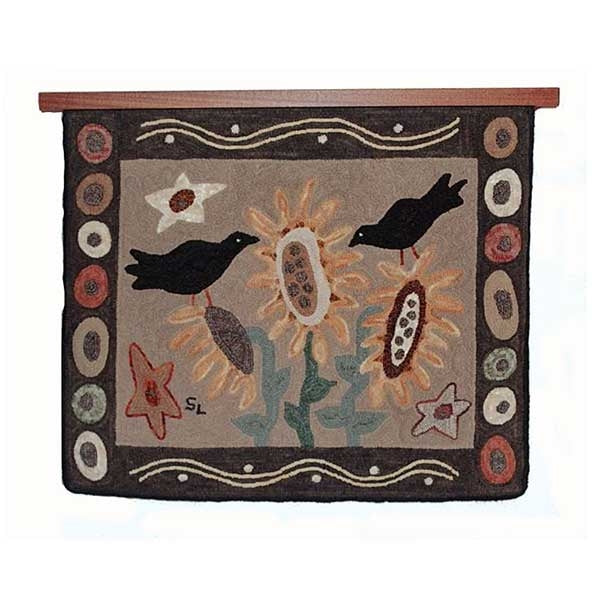 Two Crows and Sunflowers