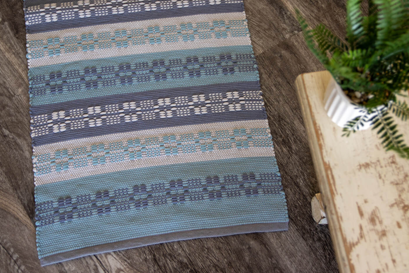 Inspired by Monk's Belt - Woven Rag Rug