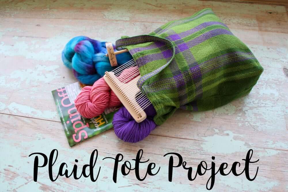 Rigid Heddle Plaid Tote Project