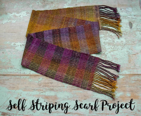 Self Striping Scarf - A Rigid Heddle Project