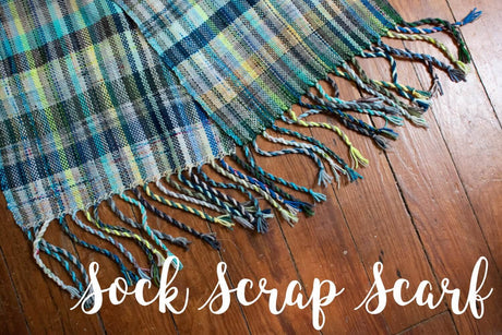 A Rigid Heddle Sock Scrap Scarf Project