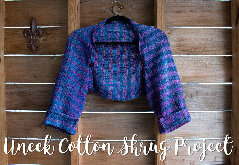 Rigid Heddle Uneek Cotton Shrug Project