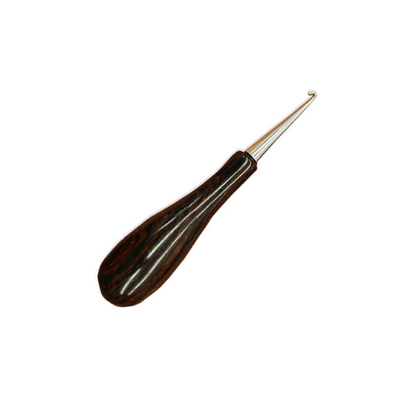 Fat Shank Easy Grip Cocobolo Handle Rug Hook - The Woolery