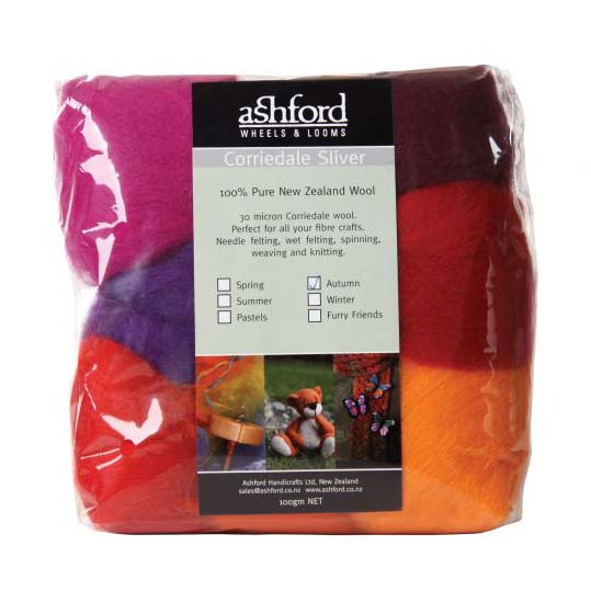 Ashford Corriedale Wool Felting Pack - The Woolery