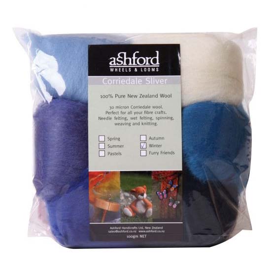 Ashford Corriedale Wool Felting Pack - The Woolery