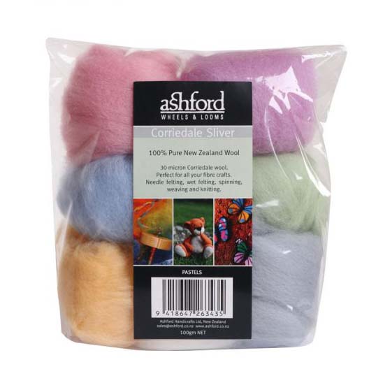 Ashford Corriedale Wool Felting Pack - The Woolery