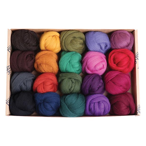 Corriedale Wool Felting Sample Pack - The Woolery