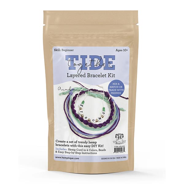 Tide Together Layered Hemp Cord Bracelet Kit - The Woolery