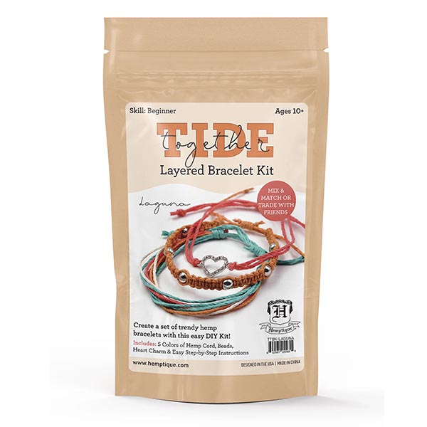 Tide Together Layered Hemp Cord Bracelet Kit - The Woolery