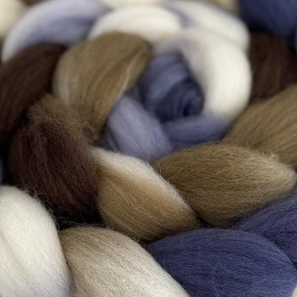 Greenwood Hand Dyed Polwarth Roving - The Woolery