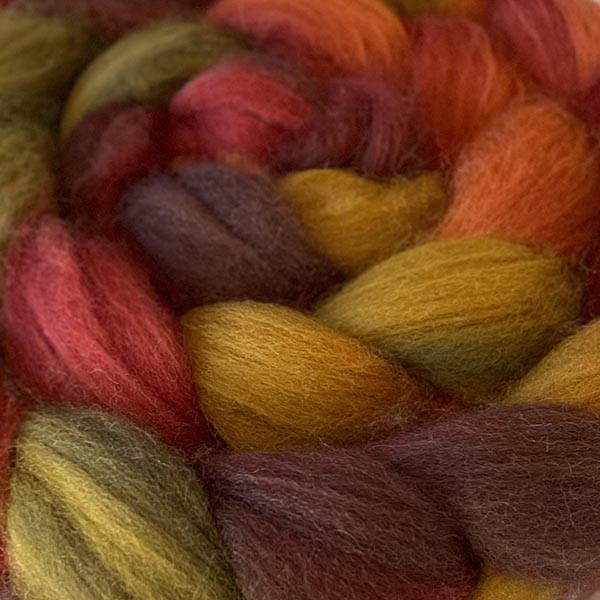 Greenwood Hand Dyed Superwash BFL/Nylon Sock Roving - The Woolery