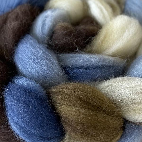 Greenwood Hand Dyed Superwash BFL/Nylon Sock Roving - The Woolery
