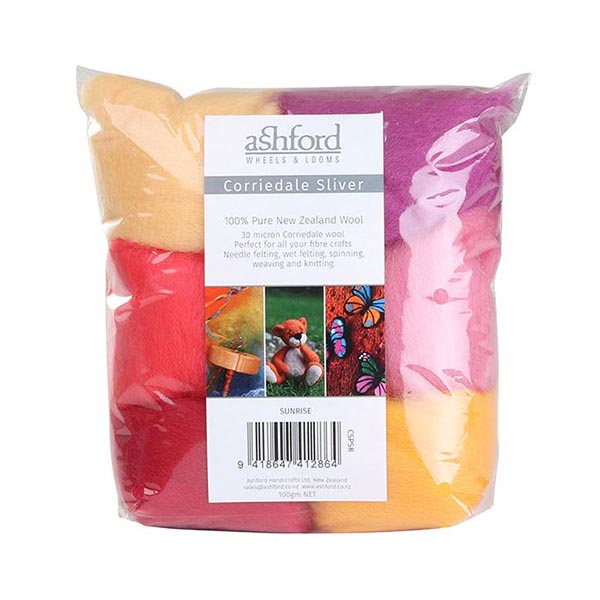 Ashford Corriedale Wool Felting Pack - The Woolery