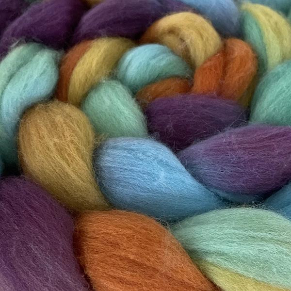 Greenwood Hand Dyed Merino/Silk/Cashmere Roving - The Woolery