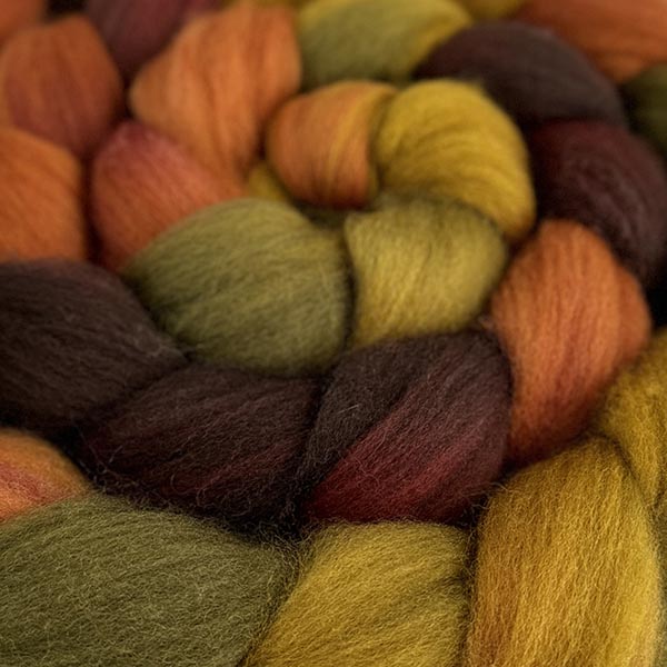 Greenwood Hand Dyed Merino/Silk/Cashmere Roving - The Woolery