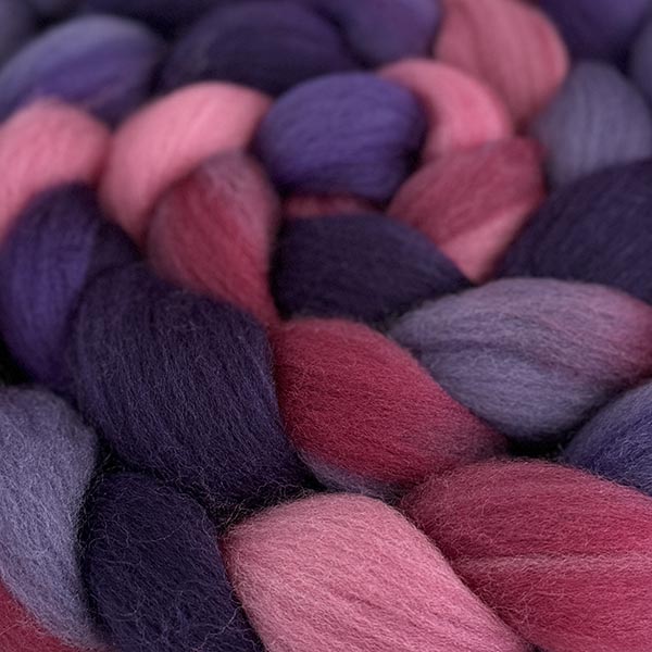 Greenwood Hand Dyed Merino/Silk/Cashmere Roving - The Woolery