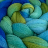 Greenwood Hand Dyed Merino/Silk/Cashmere Roving - The Woolery