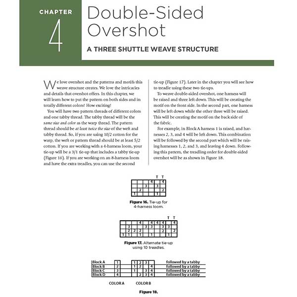 Creative Treadling with Overshot - Back Cover
