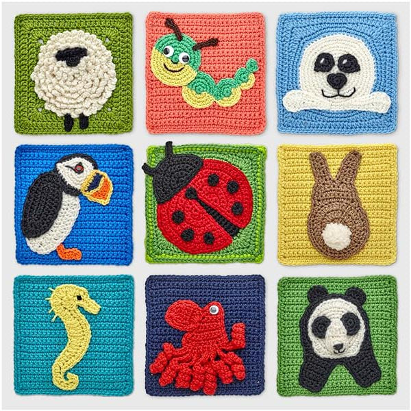 Animal Granny Squares - Collection