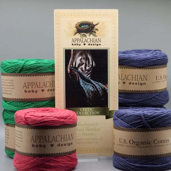 Black Watch Plaid Woven Blanket Kit - Contents