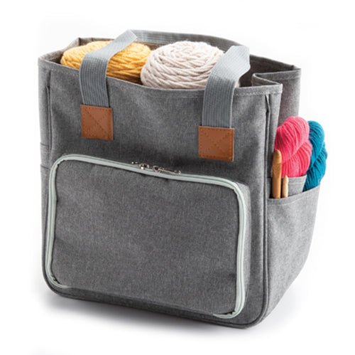 Yarn Tote with Front Pocket - Front