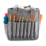 Yarn Tote with Front Pocket - Back