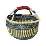 African Fair Trade Basket - Medium Round b