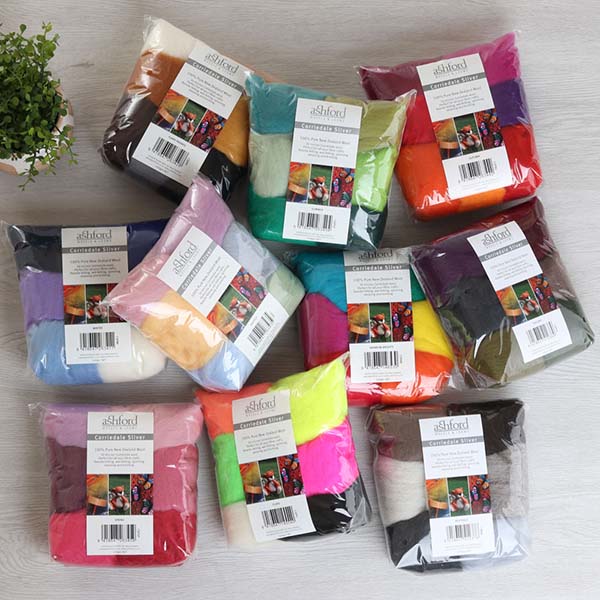 Ashford Corriedale Wool Felting Pack - Family