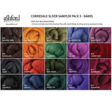 Corriedale Wool Felting Sample Pack - Darks