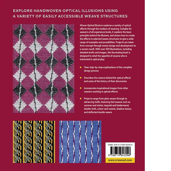 Woven Optical Illusions - Back Cover