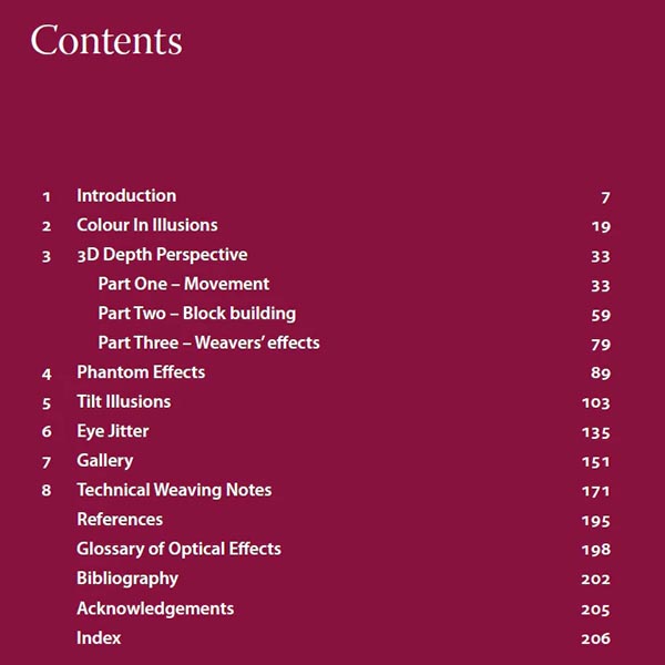 Woven Optical Illusions - Table of Contents