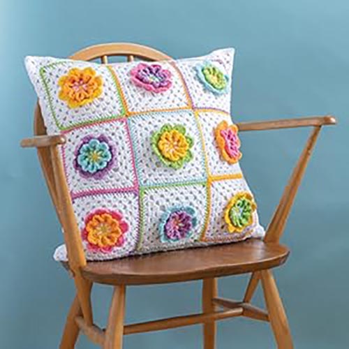 3D Granny Squares - Pillow