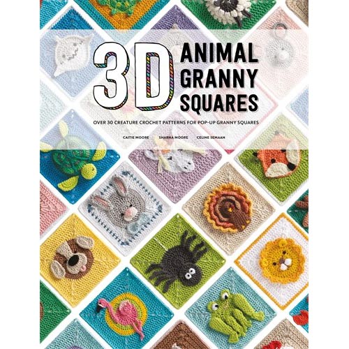 3D Animal Granny Squares - 9781446309483