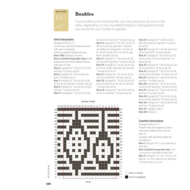 Mosaic Chart Directory for Knitting and Crochet - c