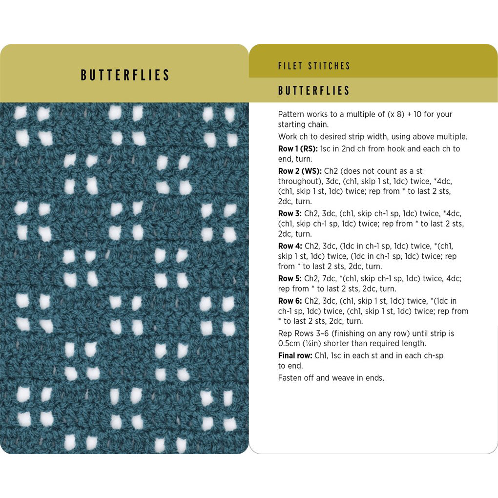 Crochet Stitches Card Deck