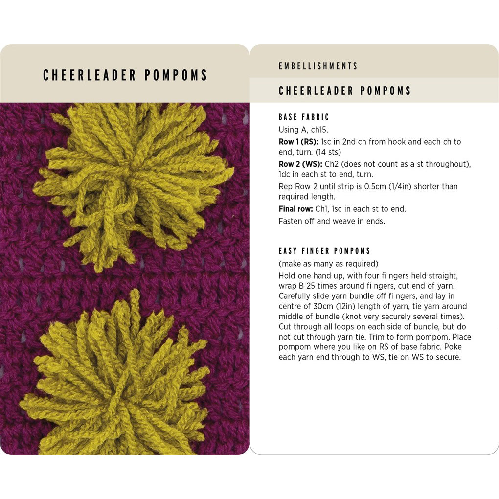 Crochet Stitches Card Deck