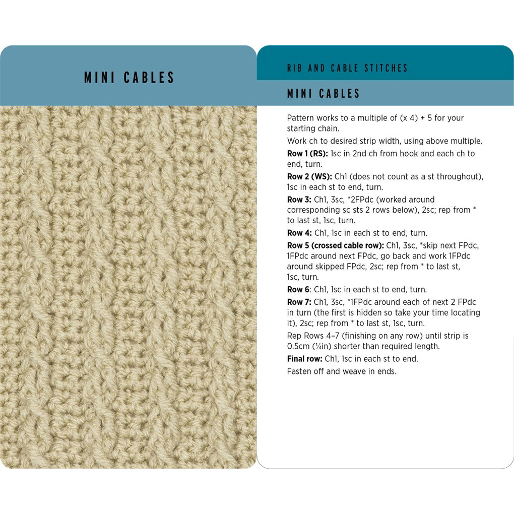 Crochet Stitches Card Deck