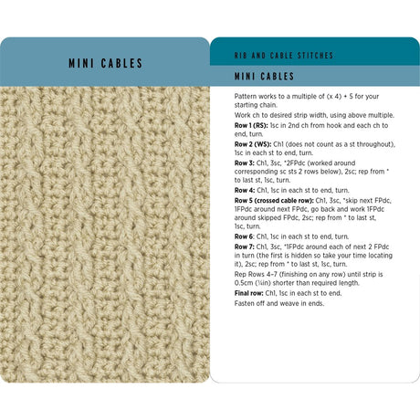 Crochet Stitches Card Deck