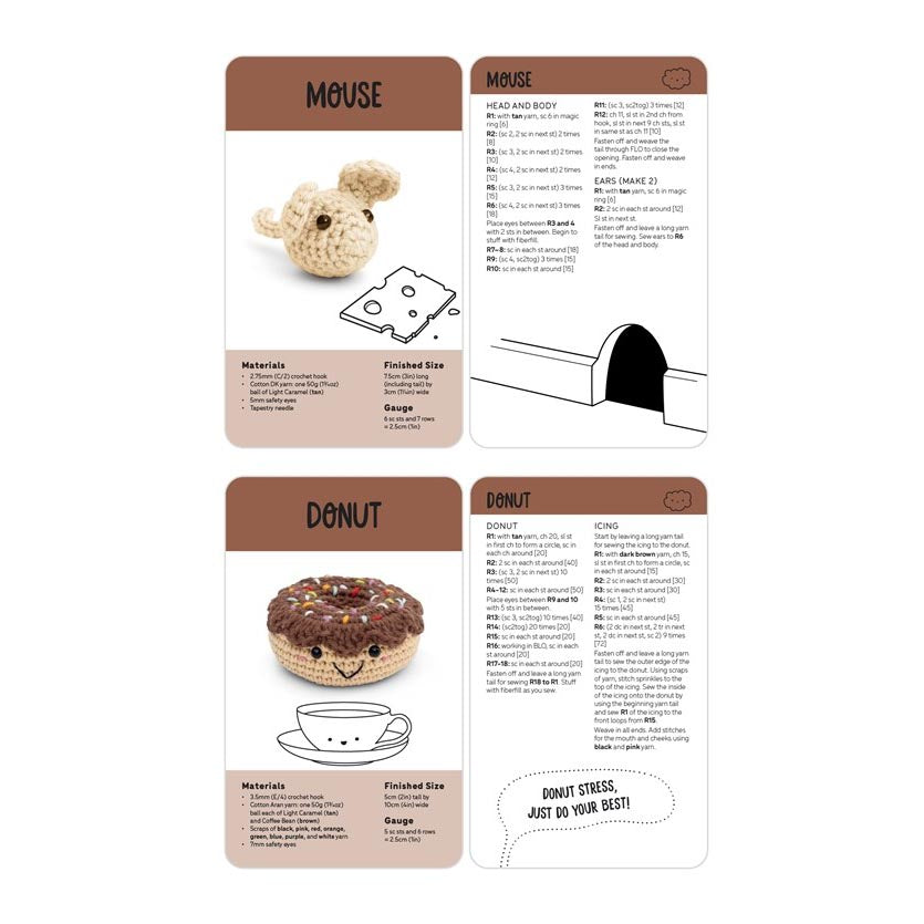 Kawaii Crochet Card Deck - Project Example 4