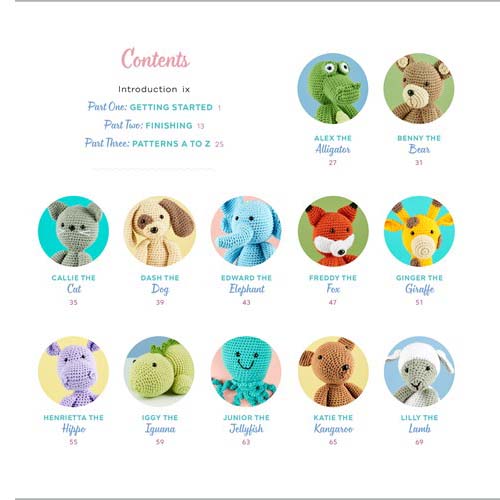 Crochet Cute Critters - Table of Contents A