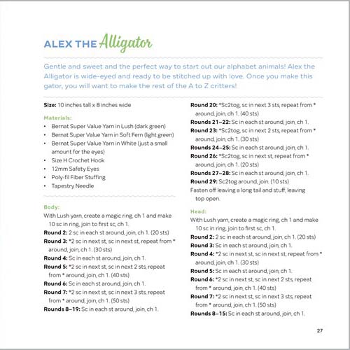 Crochet Cute Critters - Instructions