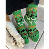 Joyful Colorwork Socks - Dog